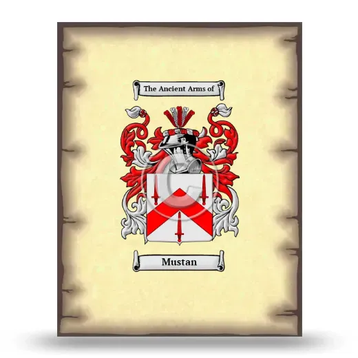Mustan Coat of Arms Print