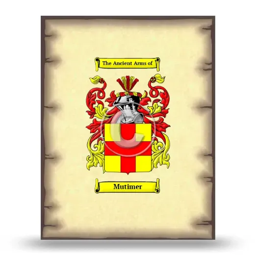Mutimer Coat of Arms Print