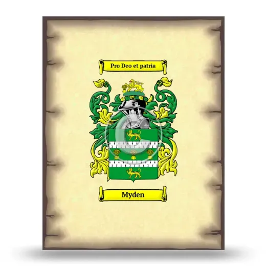 Myden Coat of Arms Print