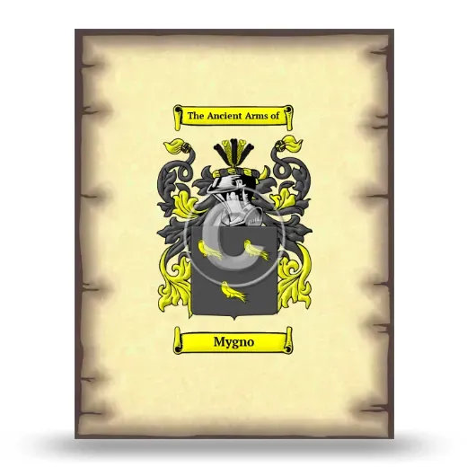 Mygno Coat of Arms Print