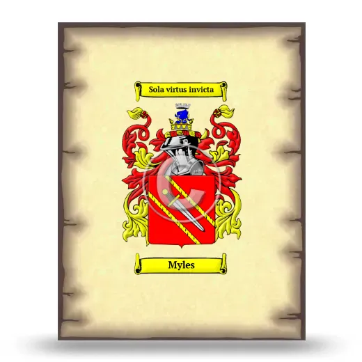 Myles Coat of Arms Print
