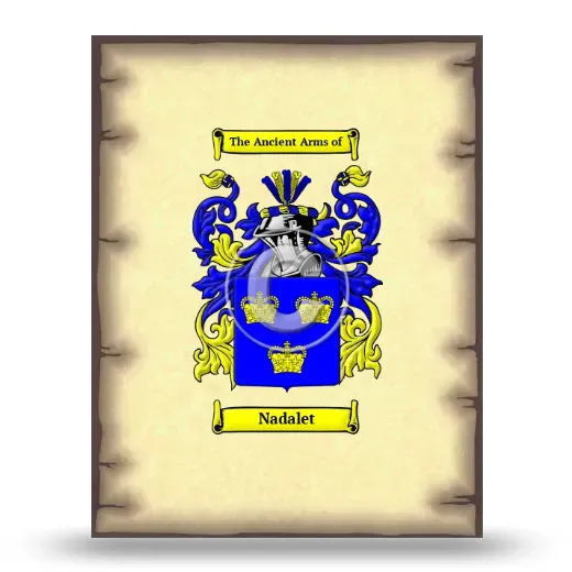 Nadalet Coat of Arms Print