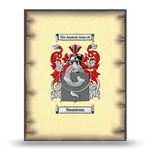 Nauntum Coat of Arms Print