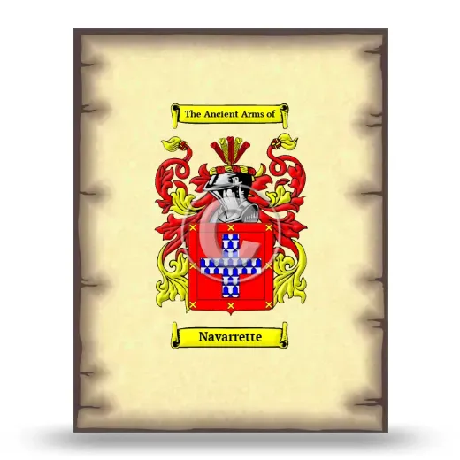 Navarrette Coat of Arms Print