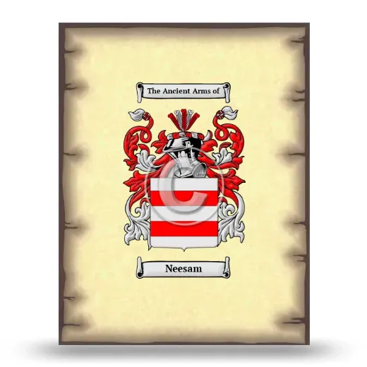 Neesam Coat of Arms Print