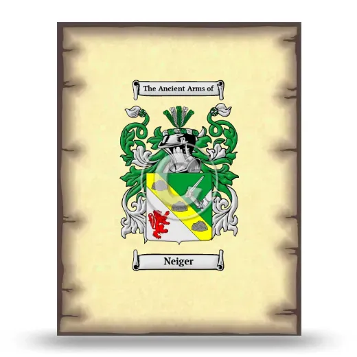 Neiger Coat of Arms Print