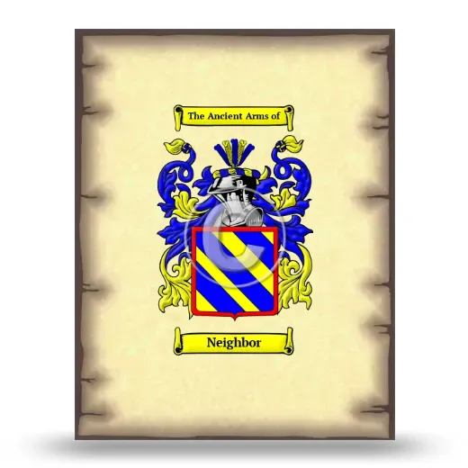 Neighbor Coat of Arms Print