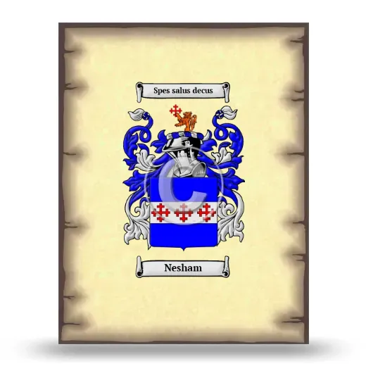 Nesham Coat of Arms Print