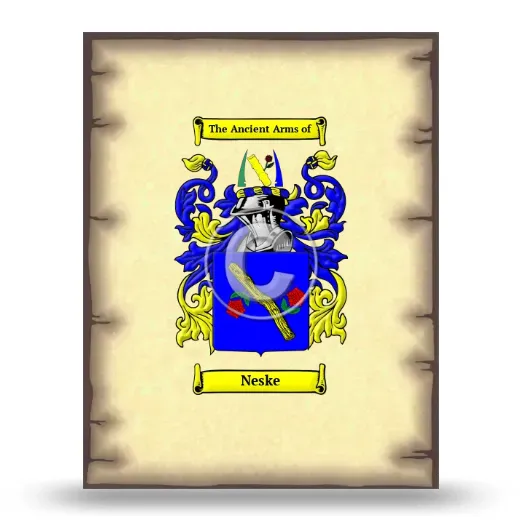 Neske Coat of Arms Print