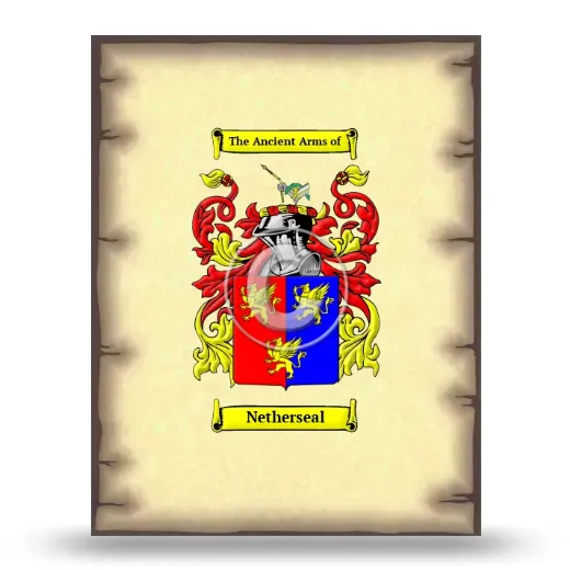 Netherseal Coat of Arms Print