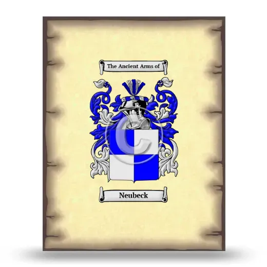 Neubeck Coat of Arms Print