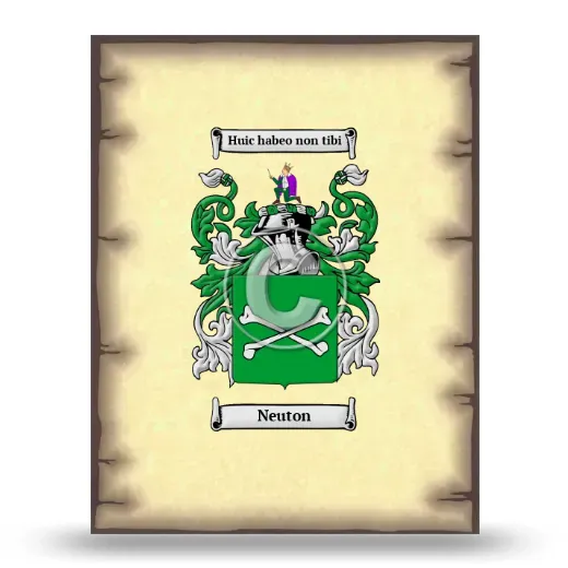 Neuton Coat of Arms Print