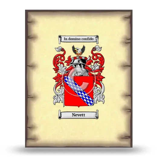 Nevett Coat of Arms Print