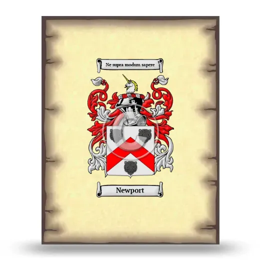Newport Coat of Arms Print