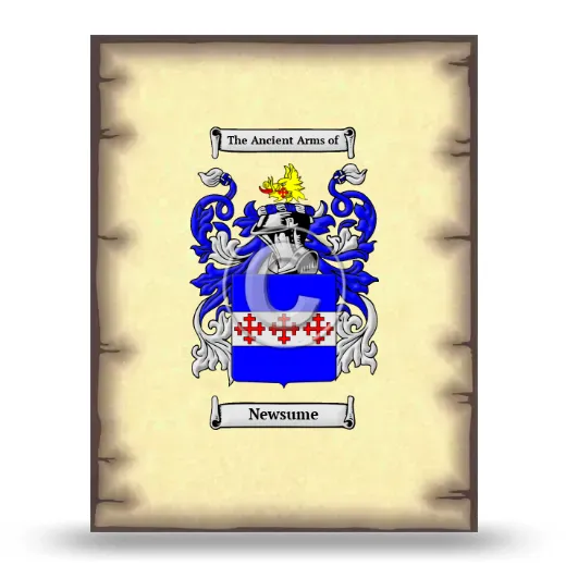 Newsume Coat of Arms Print
