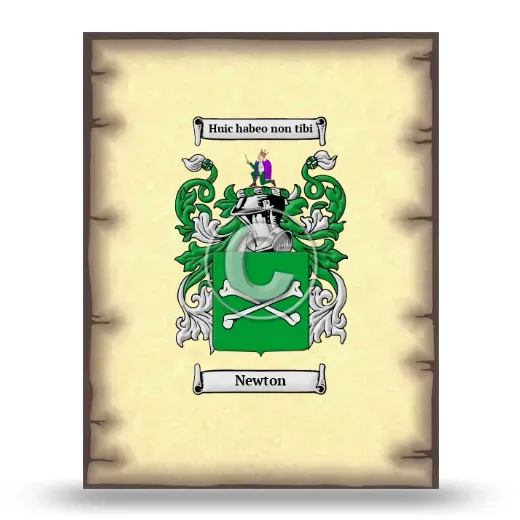 Newton Coat of Arms Print