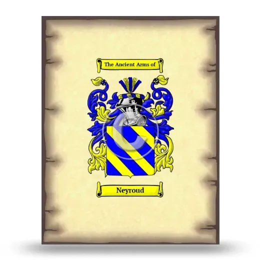 Neyroud Coat of Arms Print