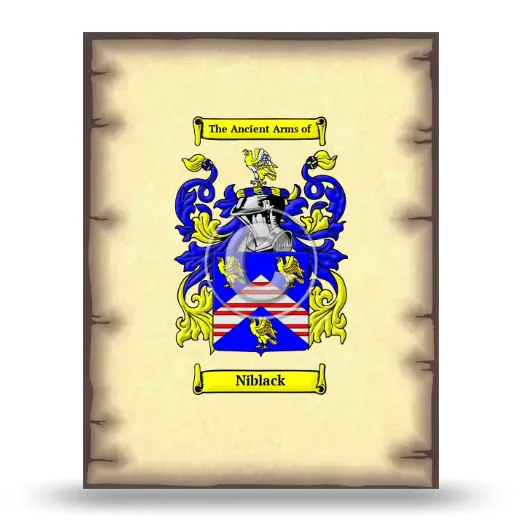 Niblack Coat of Arms Print