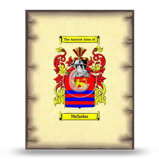Nicholas Coat of Arms Print