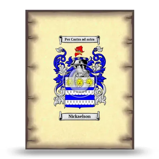 Nickaelson Coat of Arms Print