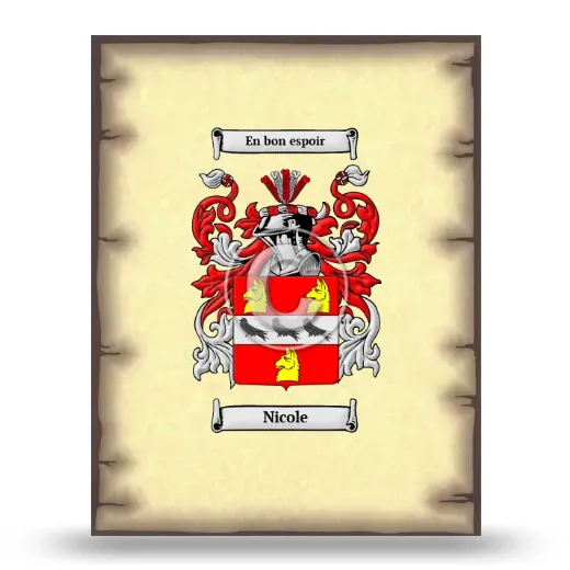 Nicole Coat of Arms Print