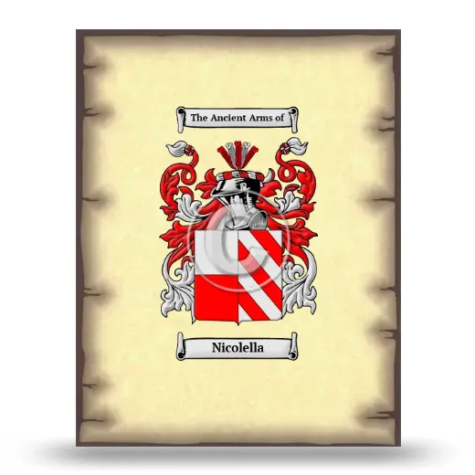 Nicolella Coat of Arms Print