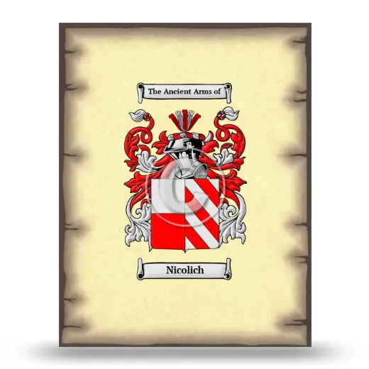 Nicolich Coat of Arms Print