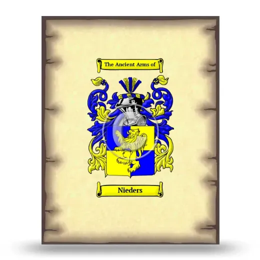 Nieders Coat of Arms Print
