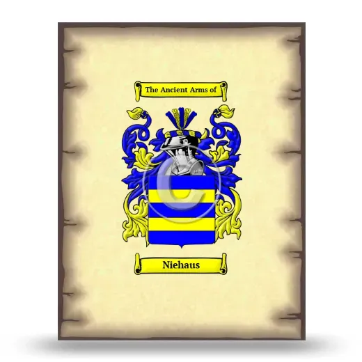 Niehaus Coat of Arms Print