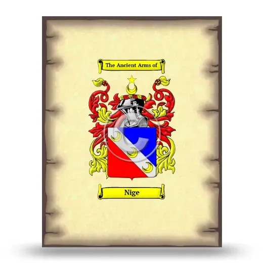 Nige Coat of Arms Print