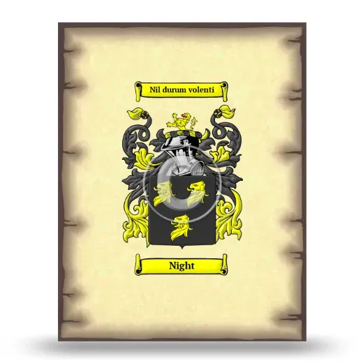 Night Coat of Arms Print