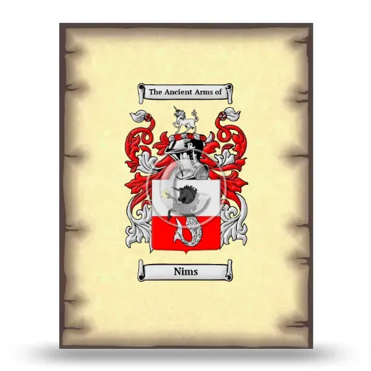 Nims Coat of Arms Print
