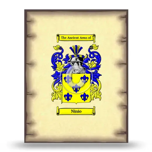 Ninio Coat of Arms Print