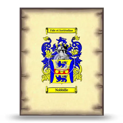 Nobbille Coat of Arms Print