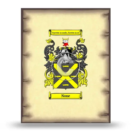 None Coat of Arms Print