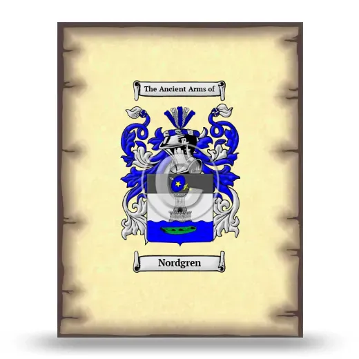 Nordgren Coat of Arms Print