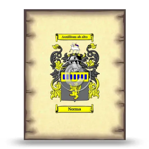 Norma Coat of Arms Print