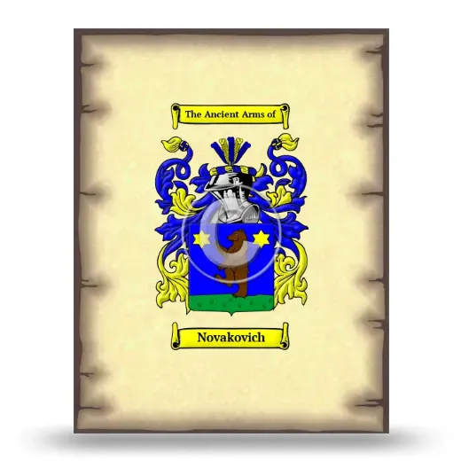 Novakovich Coat of Arms Print