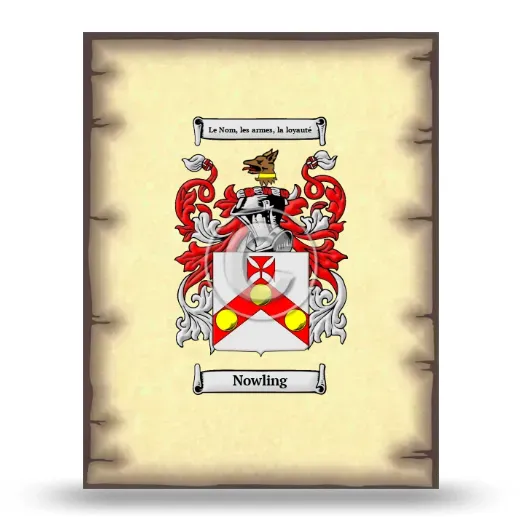 Nowling Coat of Arms Print