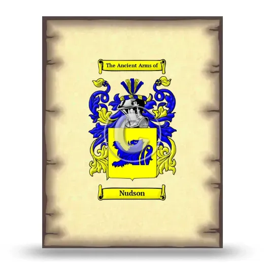 Nudson Coat of Arms Print