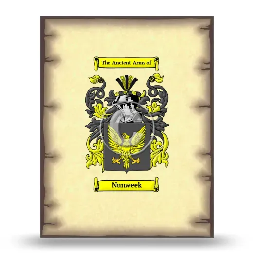 Nunweek Coat of Arms Print