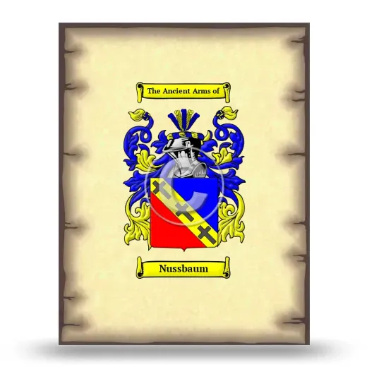 Nussbaum Coat of Arms Print