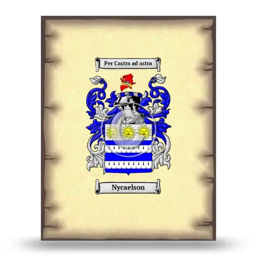 Nycaelson Coat of Arms Print