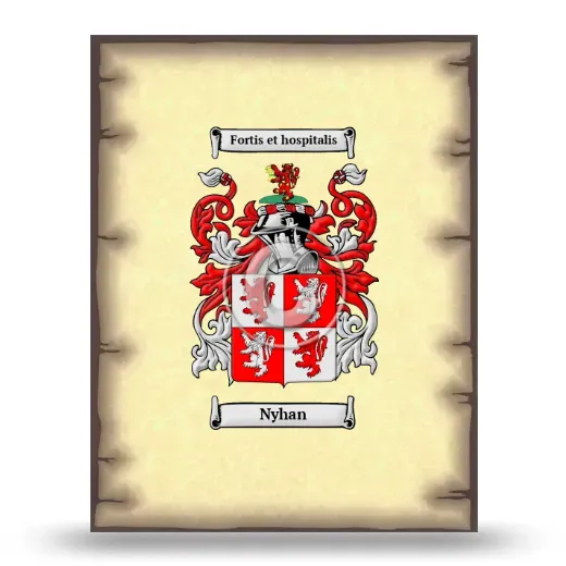Nyhan Coat of Arms Print