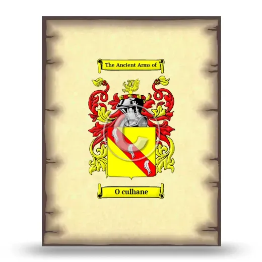 O culhane Coat of Arms Print