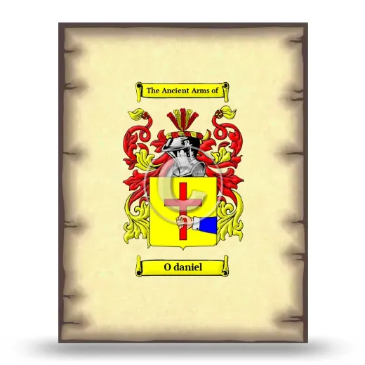 O daniel Coat of Arms Print
