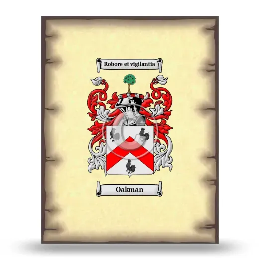 Oakman Coat of Arms Print