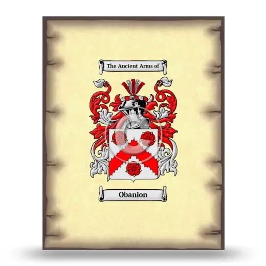 Obanion Coat of Arms Print
