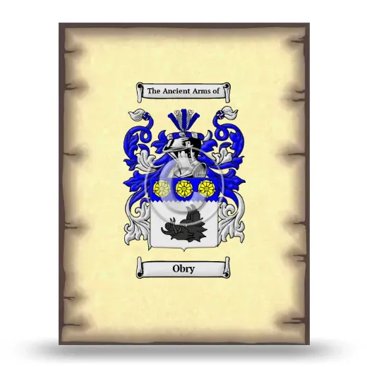 Obry Coat of Arms Print
