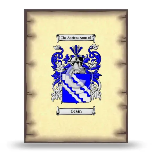 Ocain Coat of Arms Print